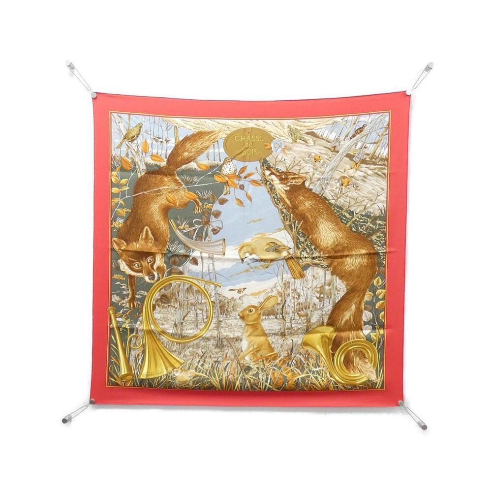 Hermes Chase au Bois Carre Scarf Muffler